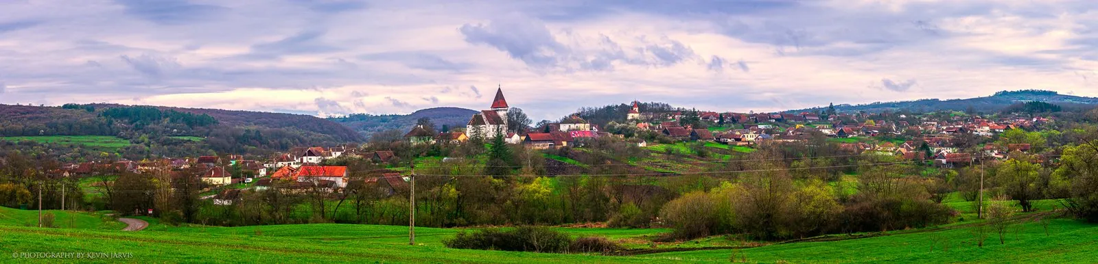 Somartin, a Saxon village in the Transylvanian hills